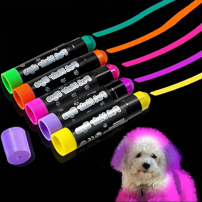 12 Color Pet Hair Dye Chalk Safe and Fun For, Halloween, Party Pet Hair Coloring For, Halloween Grooming Supplies