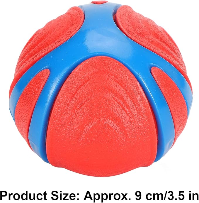 Puppy Chew Toy Solid Dog Balls, 3.5 Inch Bite Trainer Ball - Durable Flexibility, Interactive Pet Chewing Supplies for Anxiety Relief