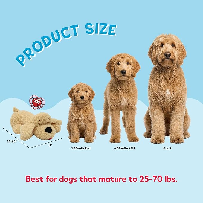 Snuggle Puppy SmartPetLove Special Edition Toys - Heartbeat Puppy for Dogs - Pet Anxiety Relief and Calming Aid - Comfort Dog Toys for Behavioral Training in Doodle