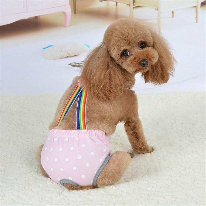Female Dog Sanitary Panties Diaper Pantie Diapers Washable Underwears SkinFriendly Period Shorts Supply Pet Diaper Sanitary Panties
