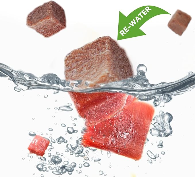 OPET Freeze Dried Cat Treats - Single Ingredient High Protein Pet Food, Healthy Training Snacks, Freeze Dried Duck Food Toppers for Cats and Dogs, Grain Free (Duck, 4 Pack)