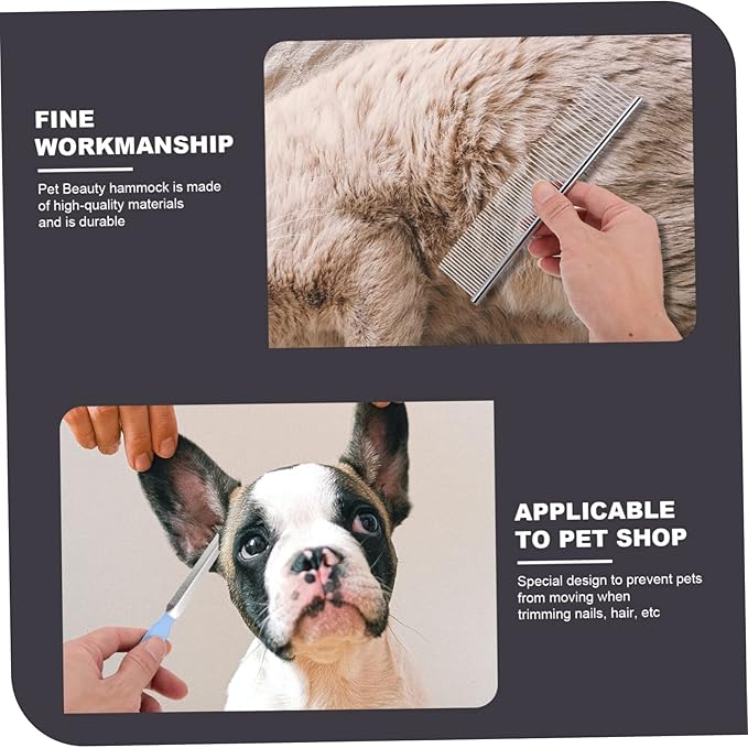Kisangel Professional Cat Dog Grooming Hammock Nail Clippers Set Dog Grooming Bag for Medium and Small Pets