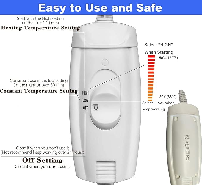 Pet Heating Pad for Small Dog & Cat - Soft Washable Cover, Electric, Water & Chew Resistant Cord