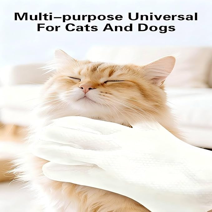 Thickened Pet Bath Glove Wipes, No-Rinse Deodorizing Wipes for Dogs & Cats, Hypoallergenic & Fragrance-Free, Waterless Full-Body Cleaning for Daily Care & Travel, 3 Pack, 18PCS