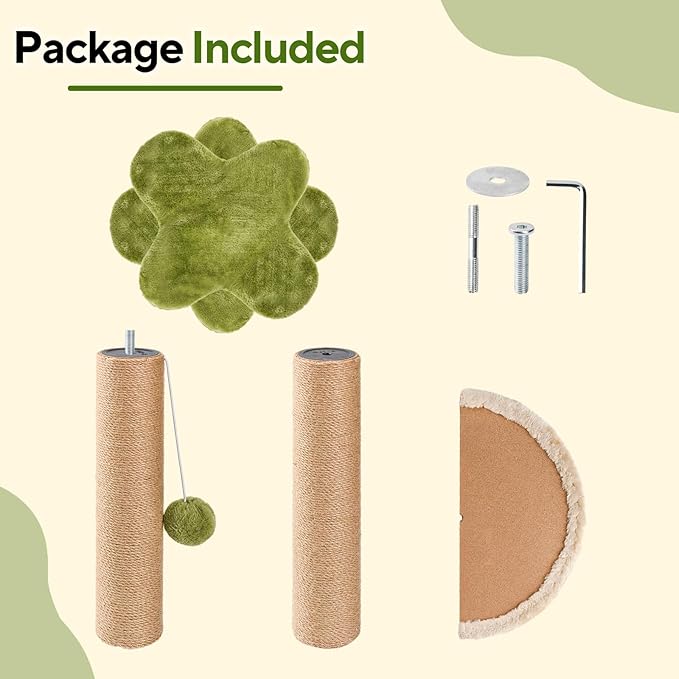 Cat Scratching Post Palm Tree Shape, Sturdy 34 inches Tall Sisal Scratch Post