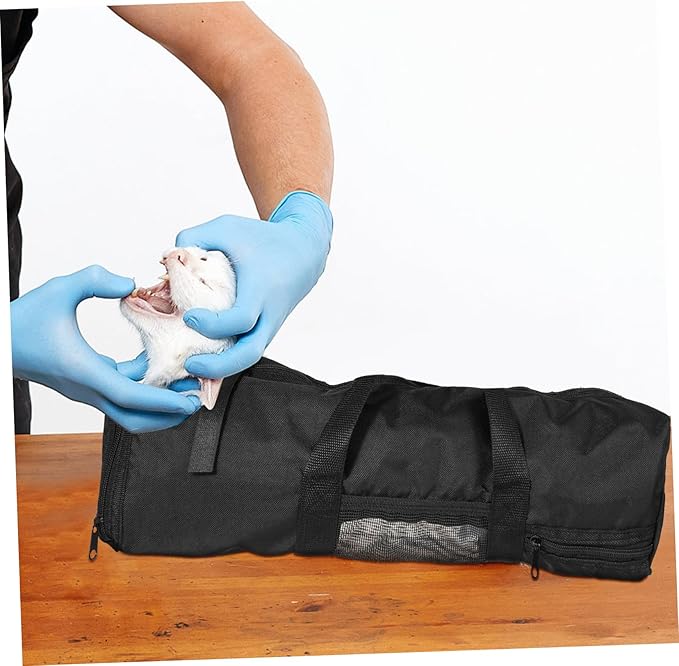 BESPORTBLE Cat Bathing Bag Mesh Nail Clippers Holder Pet Grooming Bag Oxford Fabric Easy Access Versatile for Vet Visits