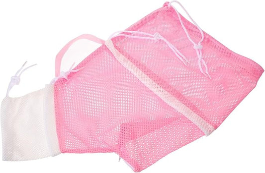 Milisten Multi-Function Cat Grooming Bag Breathable Mesh Pet Bathing Pouch for Easy Nail Trimming Bathing and Grooming Fast-Dry Design for Cats and Kittens