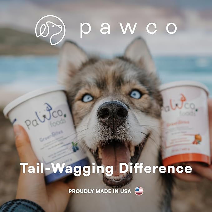 Pawco Fresh Premium Dog Food – Supports Energy, Digestion & Overall Health – Healthy Recipe with Supergreens, Flaxseed, DHA, Omega-3 & Probiotics – GreenBites (1 Count (Pack of 10), Variety)
