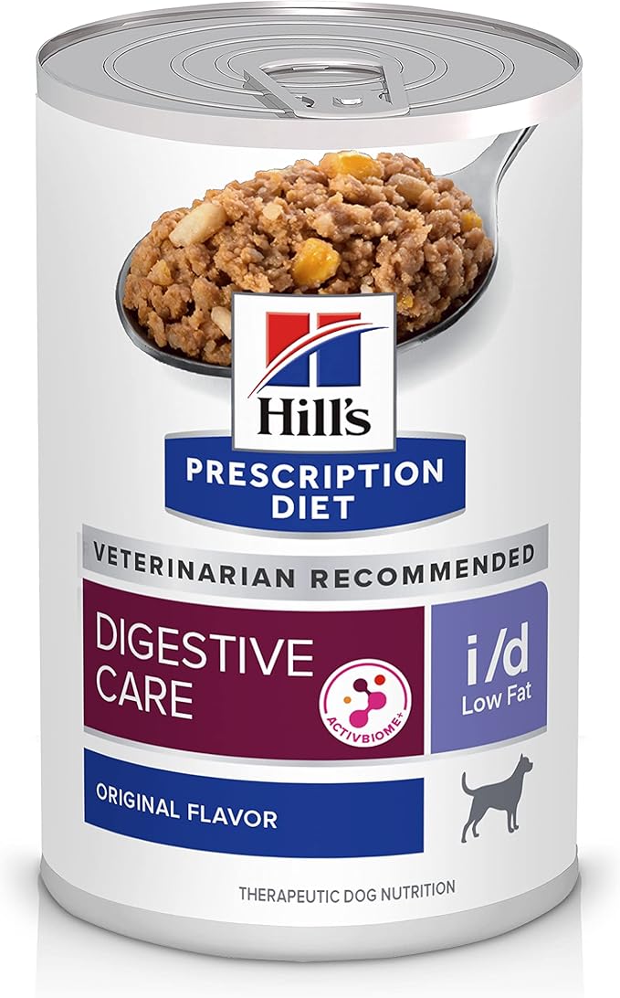 Hill's Prescription Diet i/d Low Fat Digestive Care Original Flavor Wet Dog Food, Veterinary Diet, 13 oz. Cans, 12-Pack