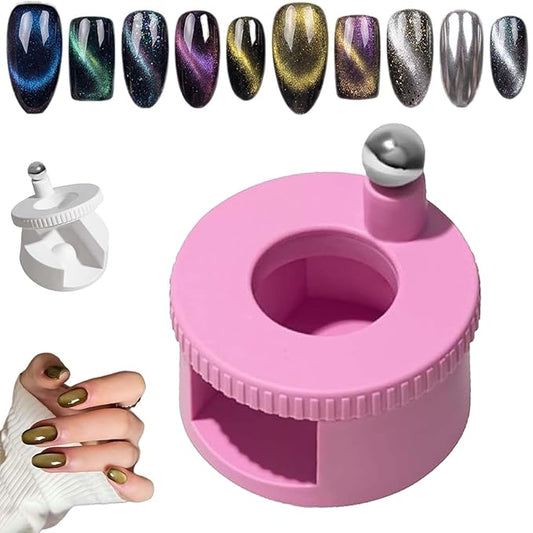 2026 New Rotating Cat Eye Magnet, 360° Rotating Cat Eye Magnet For Nails,Glass Bead NailMagnet