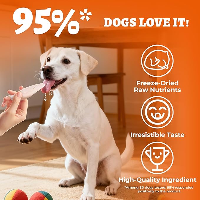 14.5oz Freeze Dried Chicken Breast for Dogs & Cats - High-Protein Raw Freeze Dried Dog Treats - Single Ingredient Natural Dry Chicken Breasts for Food Toppers,Training Snacks