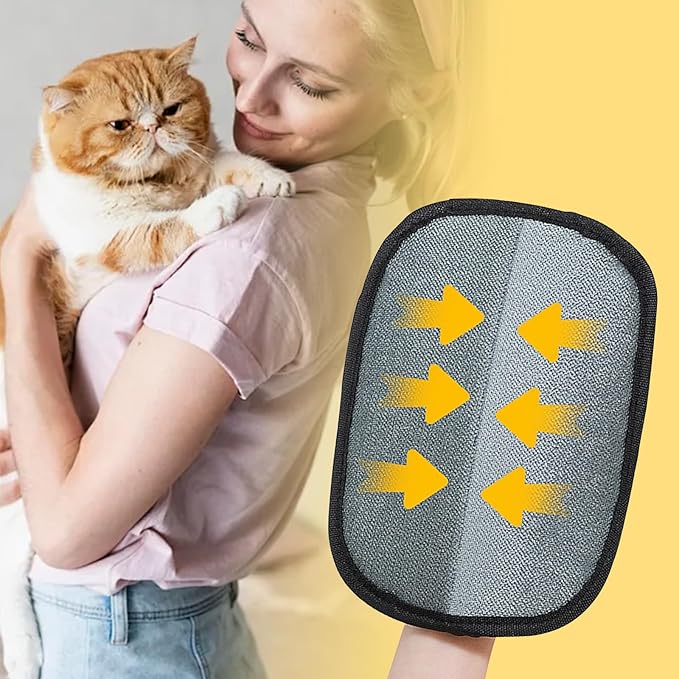 Purepath Hair Removal Glove, Electrostatic Pet Hair Removal Gloves, Pure Path Hair Remover Glove for Pet, Reusable Dog Cat Hairs Remover Mitt for Bed Sheets Couch Clothes Carpet Car Seat