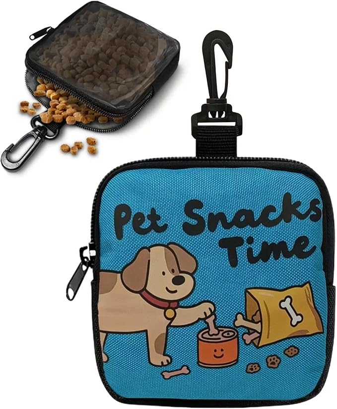 Dog Treat Bag | Lightweight Pet Supplies,Small Dog Snack Pouch Treat Pack,for Walking Outdoor Camping Travel Vacation Hiking Adventure