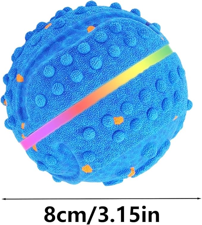 Smart Dog Ball Toy, Waterproof Bouncing Chewer, Play Device with 3 Modes and Lights Household Supply for Medium and Large Breeds Outdoor Indoor Organizer for Exercise Training Pet Boredom Daily