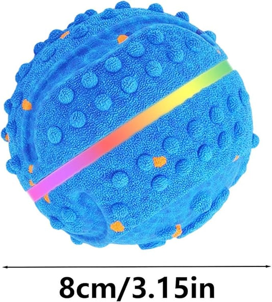 Smart Dog Ball Toy, Waterproof Bouncing Chewer, Play Device with 3 Modes and Lights Household Supply for Medium and Large Breeds Outdoor Indoor Organizer for Exercise Training Pet Boredom Daily
