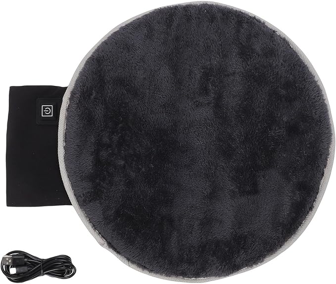Pet Heating Pad Warm Flannel Electric Heating Mat for Cats Dogs Portable USB Power Supply for Home Travel (Grey)