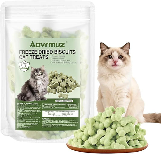 Freeze-Dried Salmon Cat Treats – Natural Healthy Crunchy Snacks for All Cat Breeds