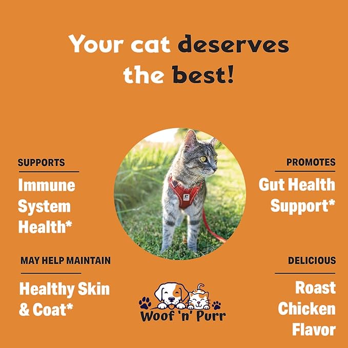 Colostrum for Cats - May Help to Support Cat's Allergies, Immune Health, Skin & Coat Health & Much More - Cat Immune Support - Cat Skin and Coat Supplement - 1 fl oz - Chicken Flavor