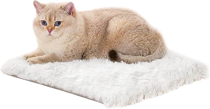 Cat Bed Pad for Indoor Cats, 15.7*15.7*1.57 inch Double Sided Soft Small Pet Bed, Washable Cat Bed Dog Bed, Cute Self Heating Pet Pad, Breathable Pet Mat for Kitten, Medium, Large Cats Puppy