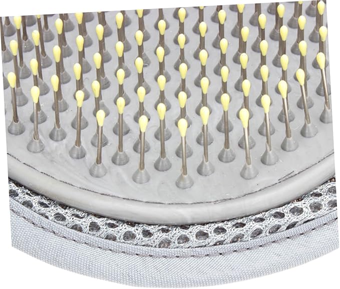 Milisten Dog Grooming Glove Mitt Gentle Massage Tool with Dual Sided Rubber and Steel Needle for Deshedding Long Short Hair of Dogs Cats Horses Rabbits Easy to Clean for Bath