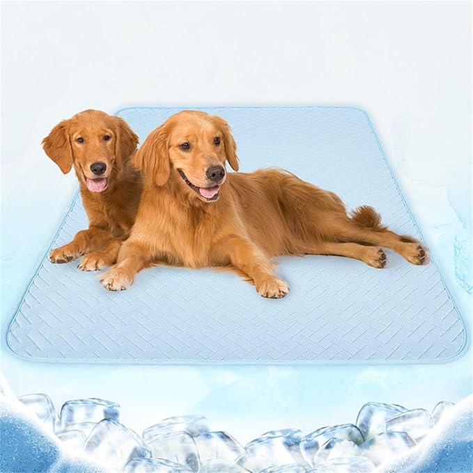 Peiiwdc Dog Cooling Mats for Pet Breathable Mats Pad for AllSize Ice Cats Cool Pet Supplies Ice for