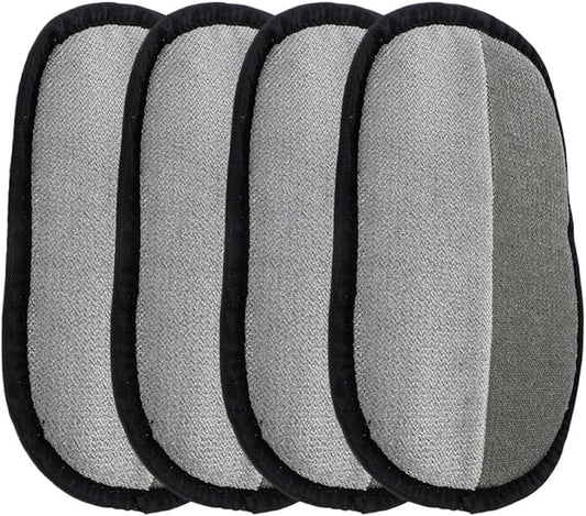 Happyyami 4pcs Pet Hair Remover Gloves Double-Sided Deshedding Brush Mitt Large Size for Cats and Dogs Pet Shedding Grooming Gloves Bathing Hair Removal Tool