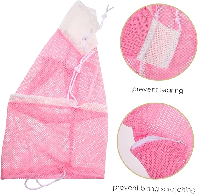 VANZACK Multi Function Cat Grooming Bag Mesh Pouch for Bathing Nail Trimming Pet Supplies for Control Calmness
