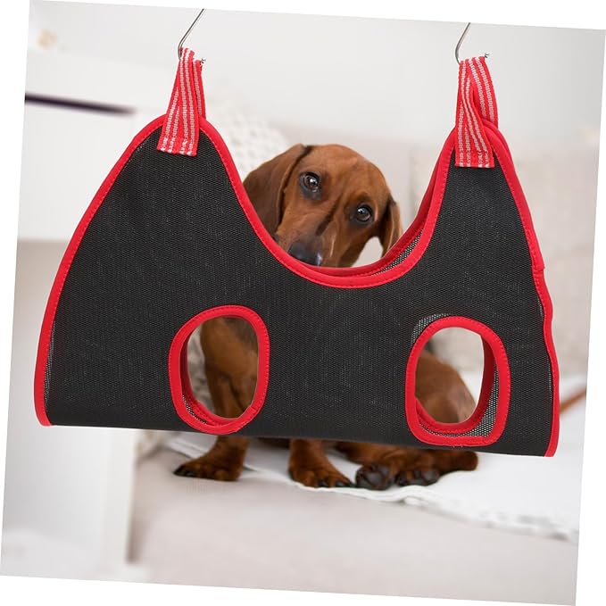 Toyvian 1 Set Pet Shop Hammock for Cat Dog Grooming Breathable Nail Cutting Sling Sturdy Practical Pet Grooming Tool for Home Shops Random Color