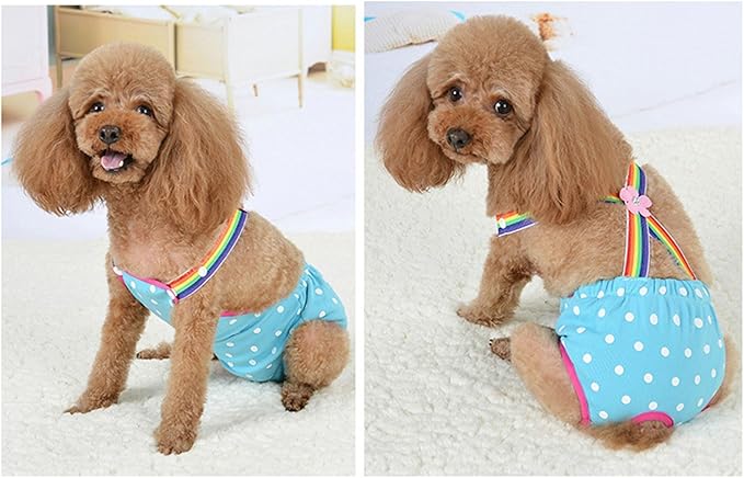 Female Dog Sanitary Panties Diaper Pantie Diapers Washable Underwears SkinFriendly Period Shorts Supply Pet Diaper Sanitary Panties