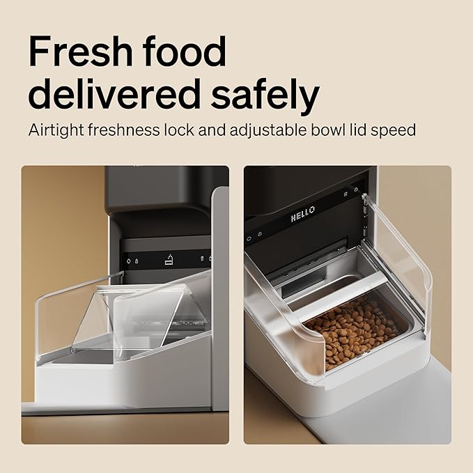 PETLIBRO RFID Automatic Cat Feeder, Collar Sensor-Activated Personalized Meals, Cats Recognition & Diet Tracking for Cats with Special Dietary Needs and Prevents Food Stealing