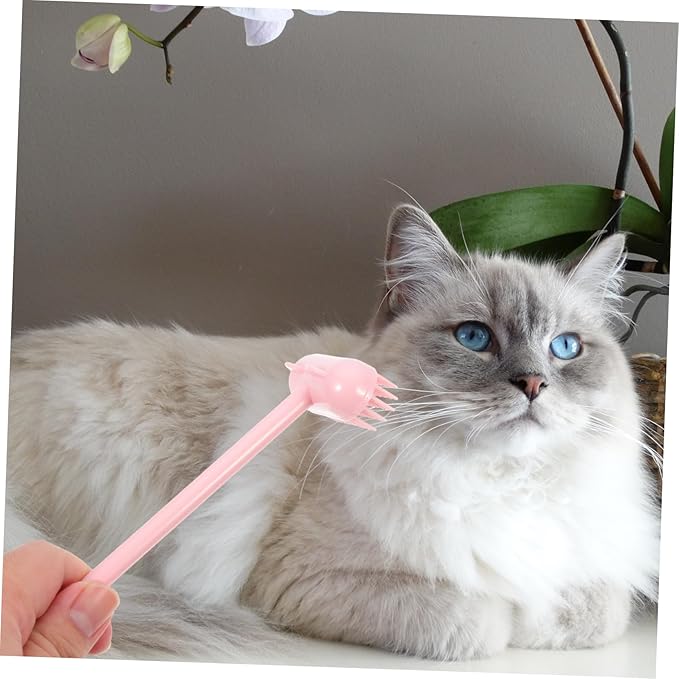 BESPORTBLE 2pcs Scratch Brush Pet Massage Brush Innovative Cat Grooming Tool for Shedding Cleaning Self-grooming Design for Cats and Puppies