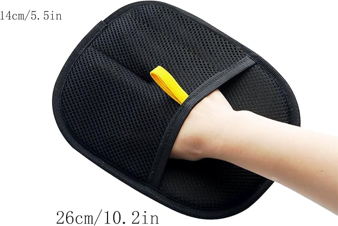 Electrostatic Pet Hair Removal Gloves for Cats, Dogs &Horses, Reusable &Washable for Furniture Couch Carpet Car Seats