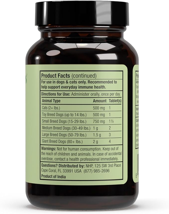 Dr. Mercola SpiruGreen for Cats & Dogs - Antioxidant Support - Spirulina & Astaxanthin - Nutrient-Dense Microalgae Formula - 180 Tablets