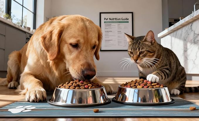 Dog Food Mat, Absorbent Waterproof Non-Slip Pet Cat Bowl Feeding Mat for Food & Water Pet Supplies 12 * 20"