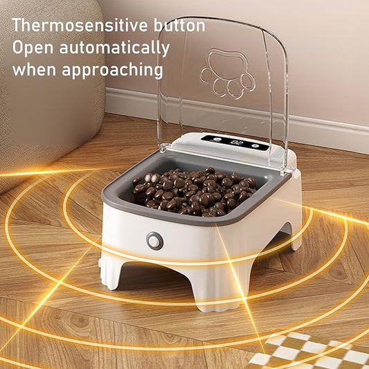 Automatic Cat Feeder - Programmable Pet Feeding Bowl, Timed Food Dispenser Machine | Electric Dry Food Feeder with Sensor Function for Small Dog Daily Meals and Indoor Animal Care