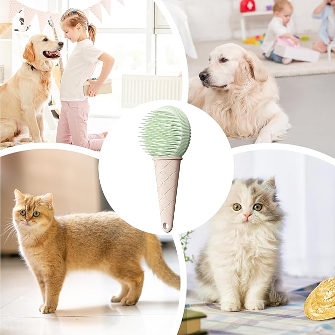 Cat Grooming Brush – PP 16.8x7.6cm | Cat Brush | Desheddxing Brushs For Cats Hair Removal, Massage, And Daily Pet Grooming Use, Keeping Your Cats Coat Smooth, Shiny