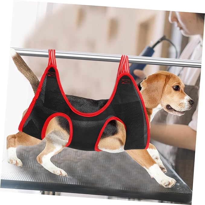 Breathable PET Grooming Hammock for Nail Cutting Adjustable Sling for Cats and Dogs Random Color PET Grooming Accessories