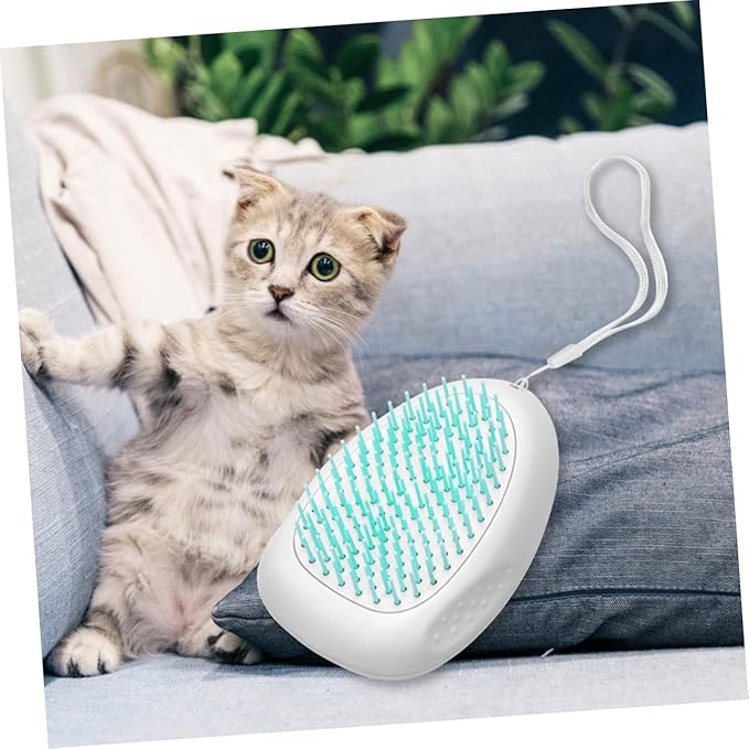 Pet Grooming Tool Hair Removal Comb for Dogs and Cats Comfortable Grip Hanging Lanyard for De-shedding and Cleaning Practical and Reusable Grooming Brush