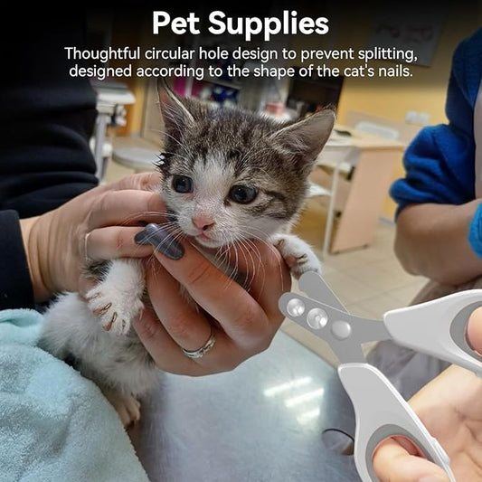 Nail Clippers for Cats - Claw Scissors for Pet,Splash-Proof Puppy Claw Trimmer - for Cats Dogs Grooming Veterinary Home Indoor Outdoor Travel Camping