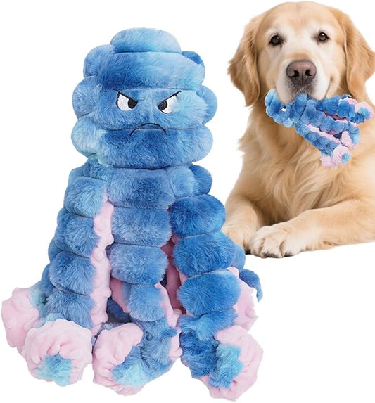 Puppy Toys | Octopus Shape Chew Resistant Plush Squeaker Puppy Chew Toy with Squeaker for Small Breed Indoor Outdoor Park Walking
