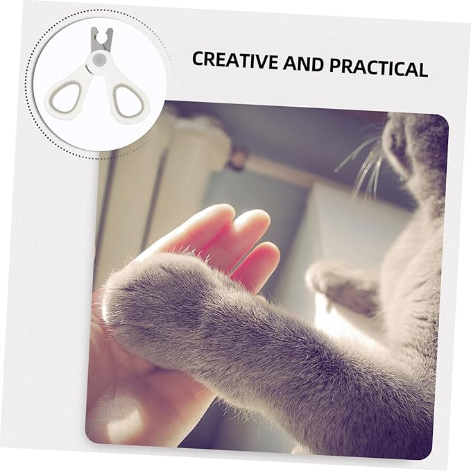 Toyvian 1Pc Cat Nail Clipper Ergonomic Design for Nail Trimming Pet Grooming Tool for Cats and Pets