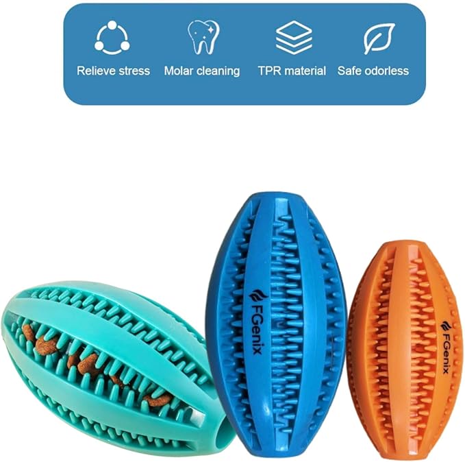 Heavy Duty Dog Ball Toy for Strong Chewers, Natural Rubber Fetch & Chew Balls, Pack of 2 for Large & Medium Dogs