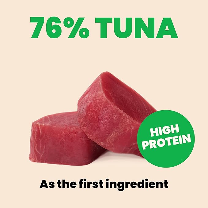 almo nature HQS Natural Wet Cat Food Tuna in Broth Atlantic Style, Grain-Free, 2.47 oz (Pack of 24)