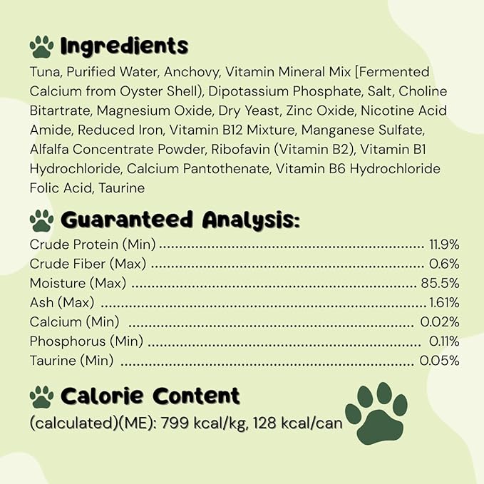 Queen's Cat & NUTRI PLAN Wet Cat Food Gourmet Tuna & Anchovy Meat Recipe 5.64 oz Cans, High Protein Taurine Rich, No Added Preservatives or Seasonings, Complete Balanced Nutrition, Pack of 24