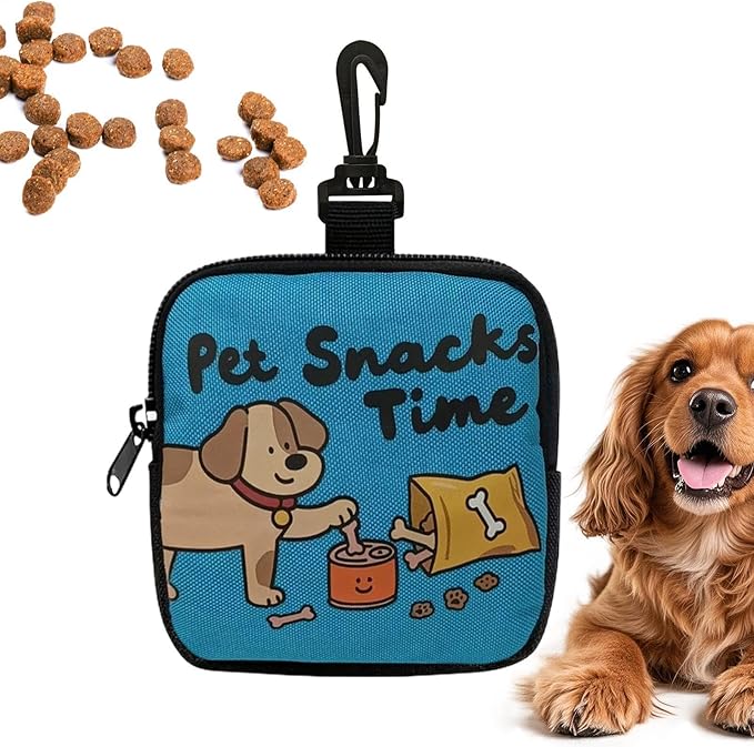 Dog Treat Bag, Portable Storage Pet Supplies, Dog Treat Waist Pouches for Training, for Walking Outdoor Camping Travel Vacation Hiking Adventure