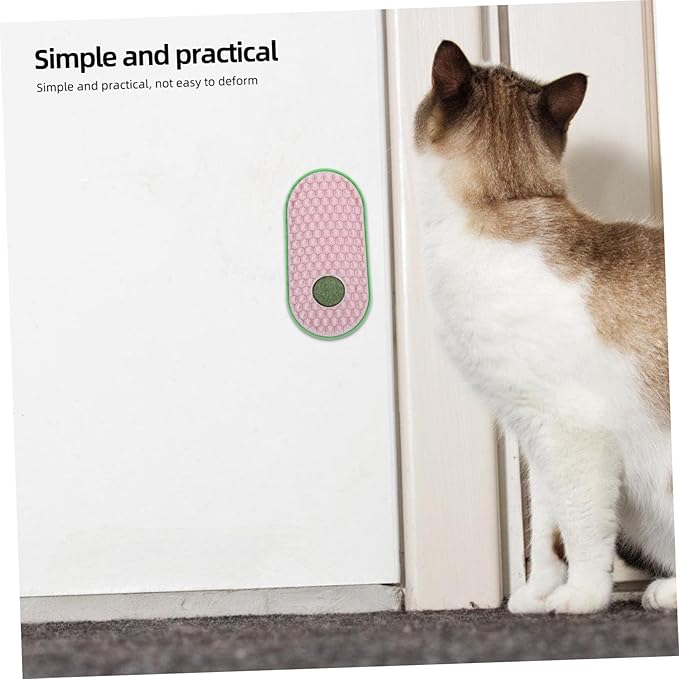 Cat Self-scratcher Wall Sticky Massage Comb Cat Grooming Tool Scratch Board Multi-use Toy