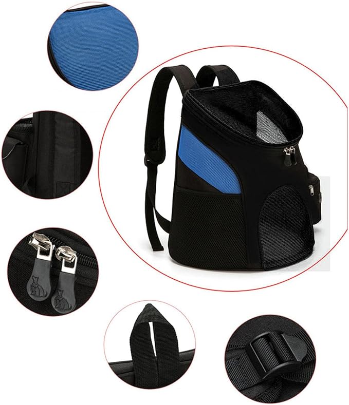 Backpack Adjustable Outdoor Carrier Front for Small Cats Portable Travel Foldable Pet Supplies Bag Carriers Backpacks Bags for Carrying Large Breathable