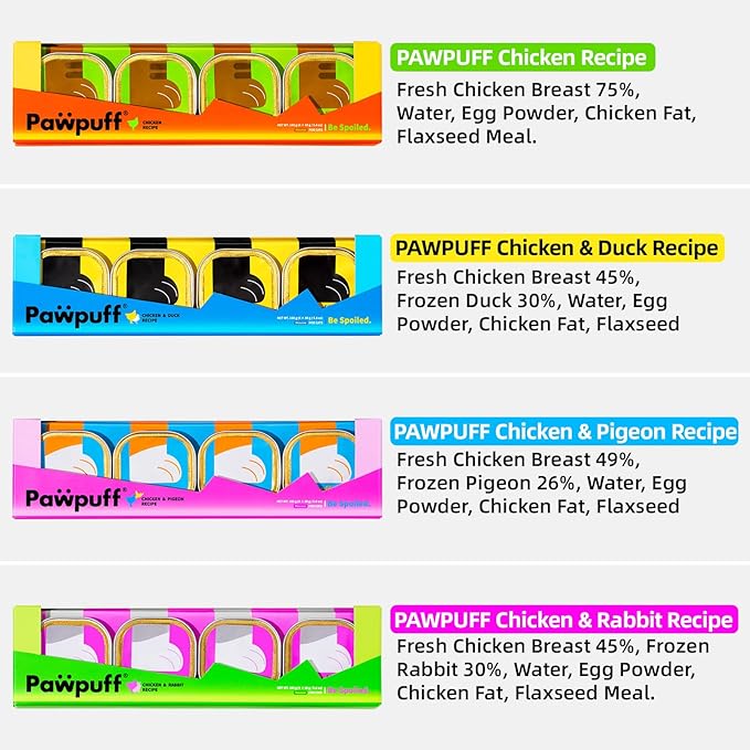Wet Cat Food Pate High-Protein,Mousse Texture Cat Can Food,75% Fresh Meat,Grain-Free & Additive-Free,Wet Cat Food Pate for Picky & Senior Cats 1.41oz (Chicken Rabbit, Pack of 16)