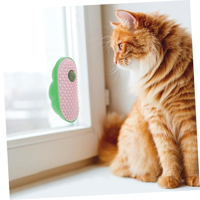 Cat Self-scratcher Wall Sticky Massage Comb Cat Grooming Tool Scratch Board Multi-use Toy