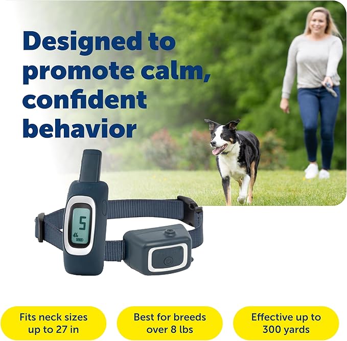 PetSafe Remote Spray Trainer, Dog Training Collar - 3 Modes: Tone, Vibration or Spray - Rechargeable and Water-Resistant Includes Citronella and Unscented Spray Refills - 300 Yards (900 Feet) Range